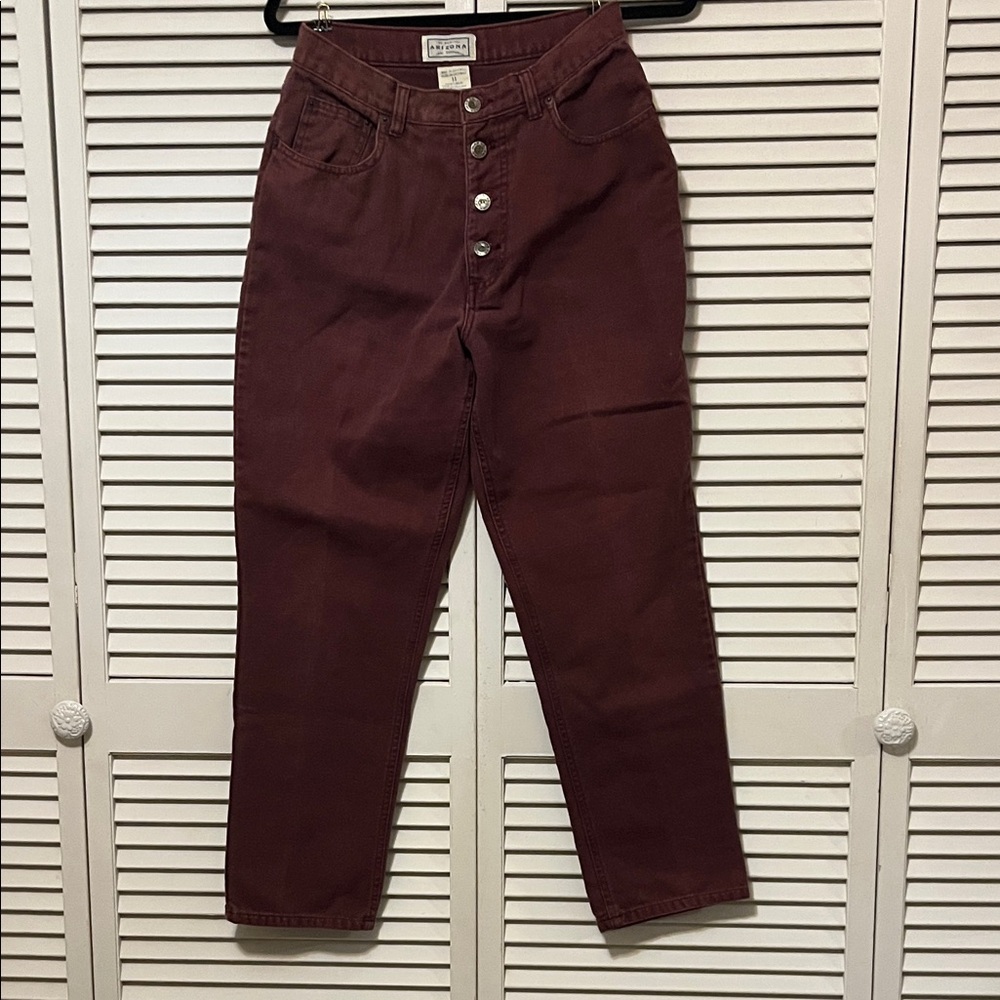 VTG Arizona Jean Company Maroon Button-Fly Jeans